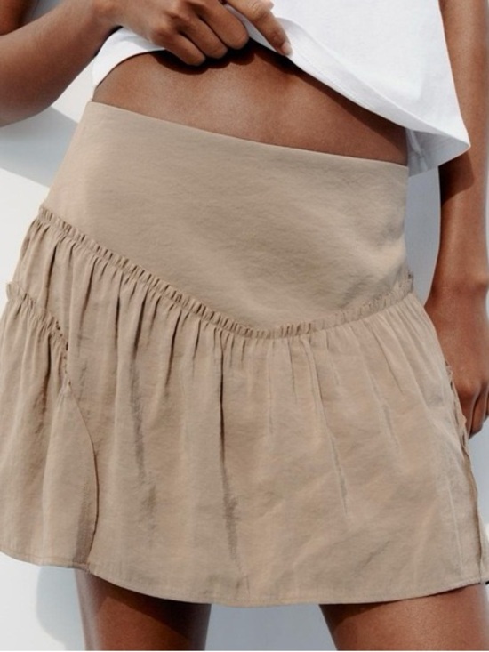 Zara Dresses & Skirts - ZARA Beige Women's Mini Skort